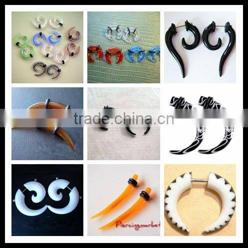 316L stainless steel ear piercing taper /ear piercing jewelry /body jewelry