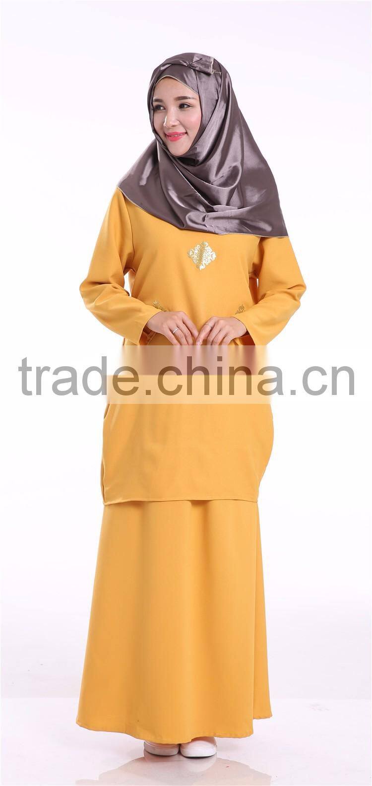 womenmuslim dress two piece set /yimy sunshine hemp abaya kaftan set dresses/ p islamic muslim women dress two piece set