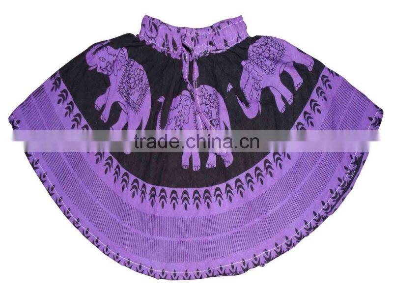 Indian Cotton Young Girls Mini Skirt