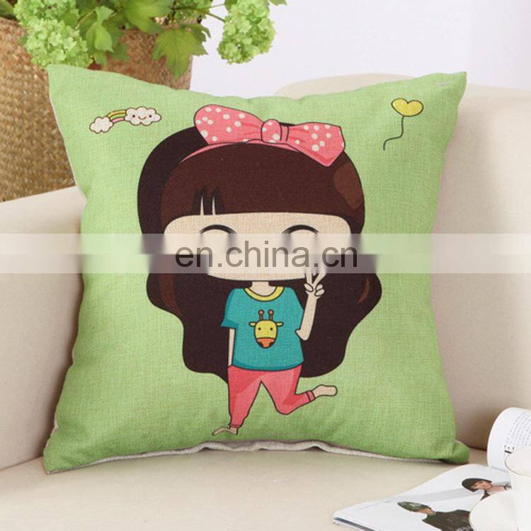 New Cute Cartoon Characters Printed Car Throw Pillow