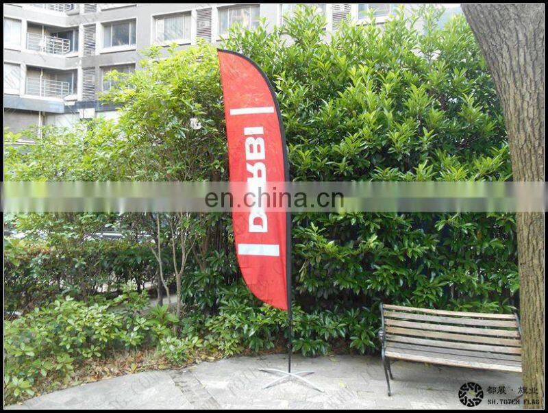Can OEM or ODM Outdoor Advertising flying beach flag banner,teardrop feather flag, blade swooper beach flag