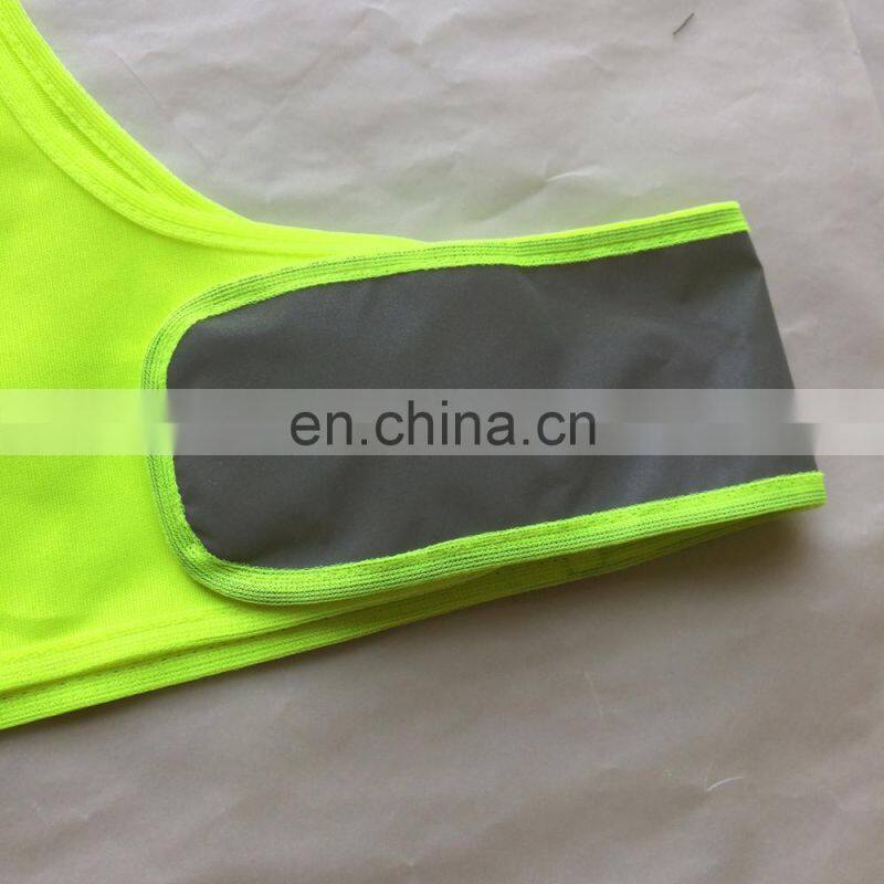 yellow mesh riding reflective runing vest