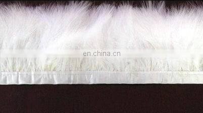 Garment ornament Largo zona plumas red feather collar strip MW-0185