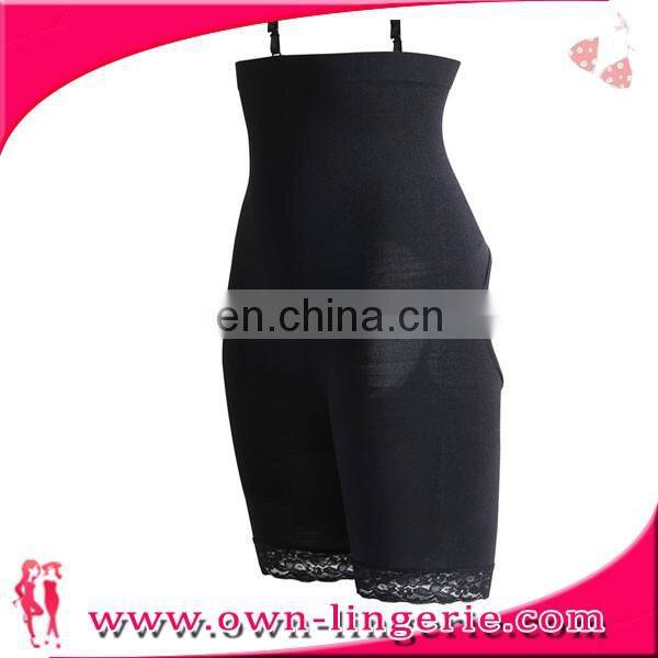 Hot Sale Tummy Double Control Panties Shapewear Corset For Fat Lady lace trim