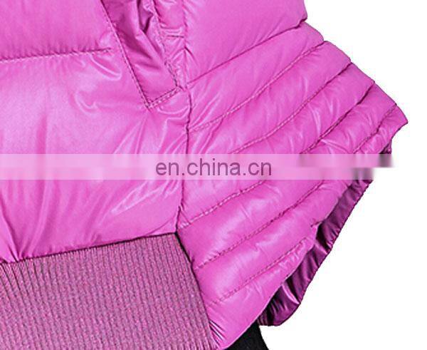 female hotsale nylon cover duck down jacket in waterproof