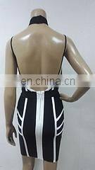 Amigo 2017 new style mini strap backless bandage dress sexy low cut evening dresses for women party wear