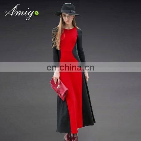 free shipping prom red and black women dress