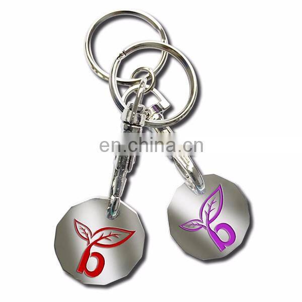 2017 THE NEW 12-SIDED new one pound UK coin keychain keyring for UK coin