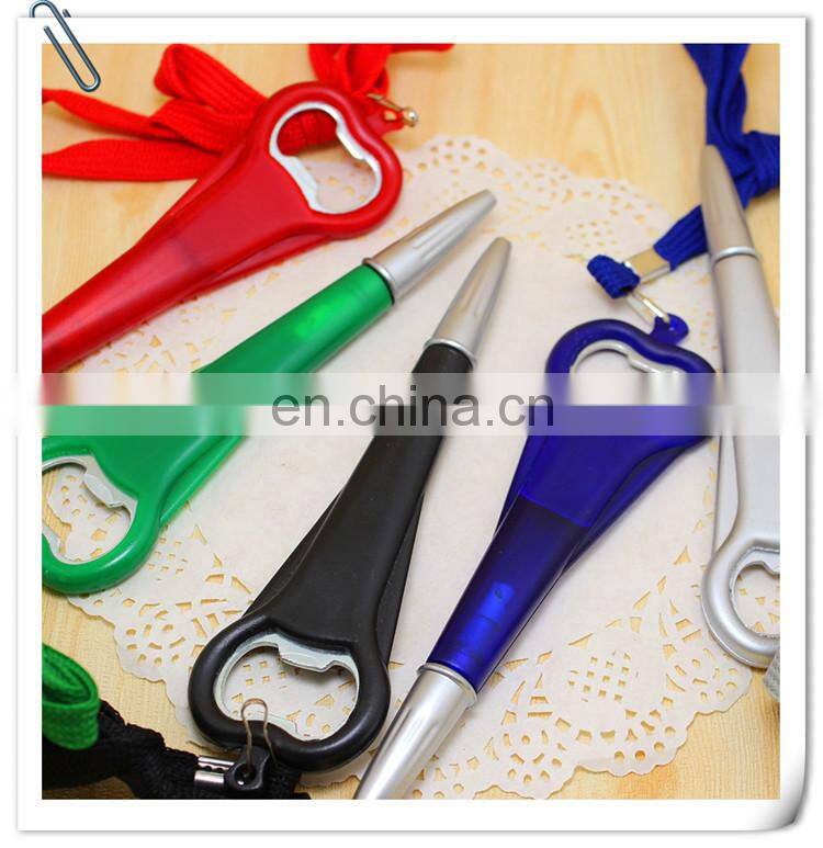 promotion novelty fancy creative advertising bottle opener ballpoint ball pen