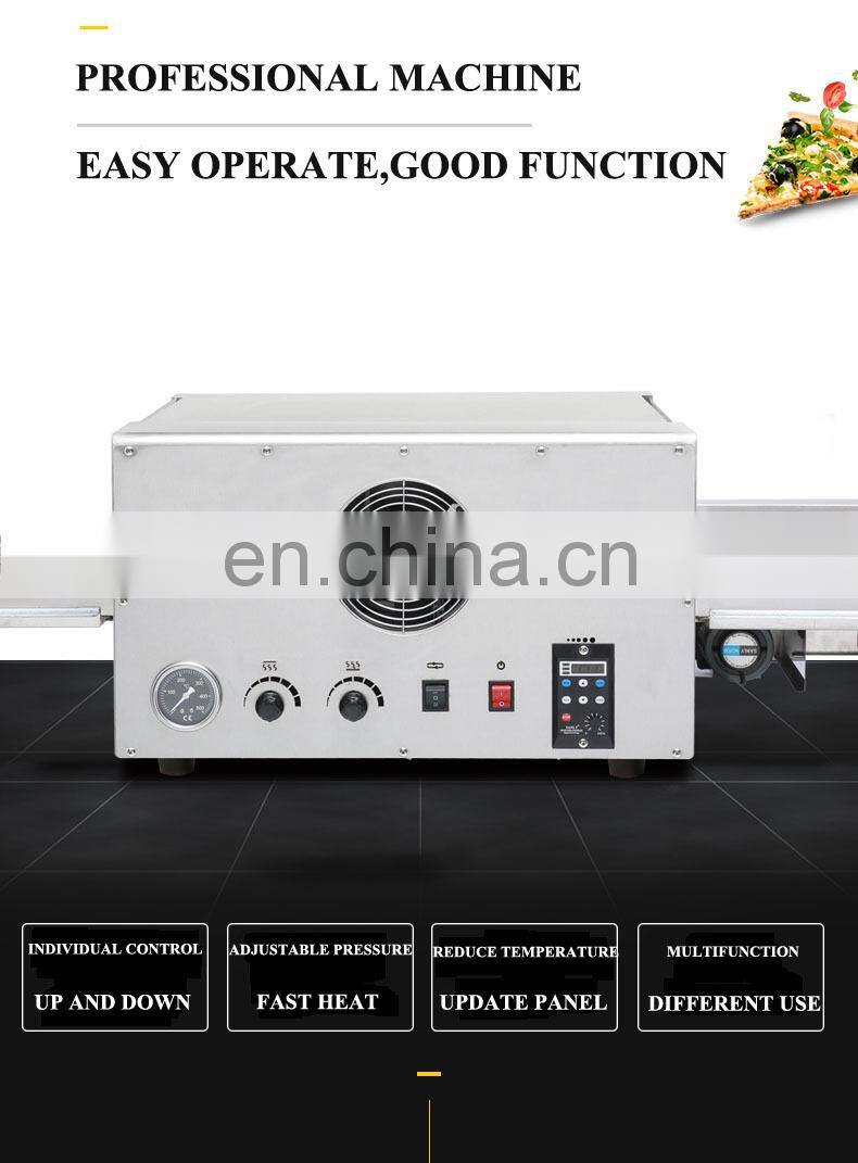 New Condition Stainless Steel Electric/Gas Conveyor Pizza Oven Price baking equipment pizza oven pizza maker for snack machine