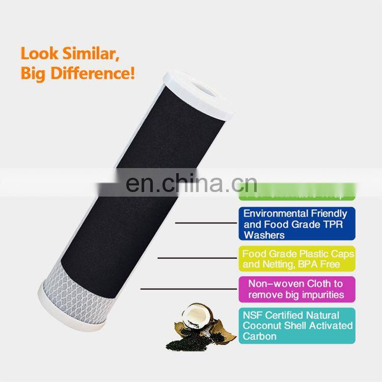 Activated Carbon Block Water Filter Cartridge Sintered