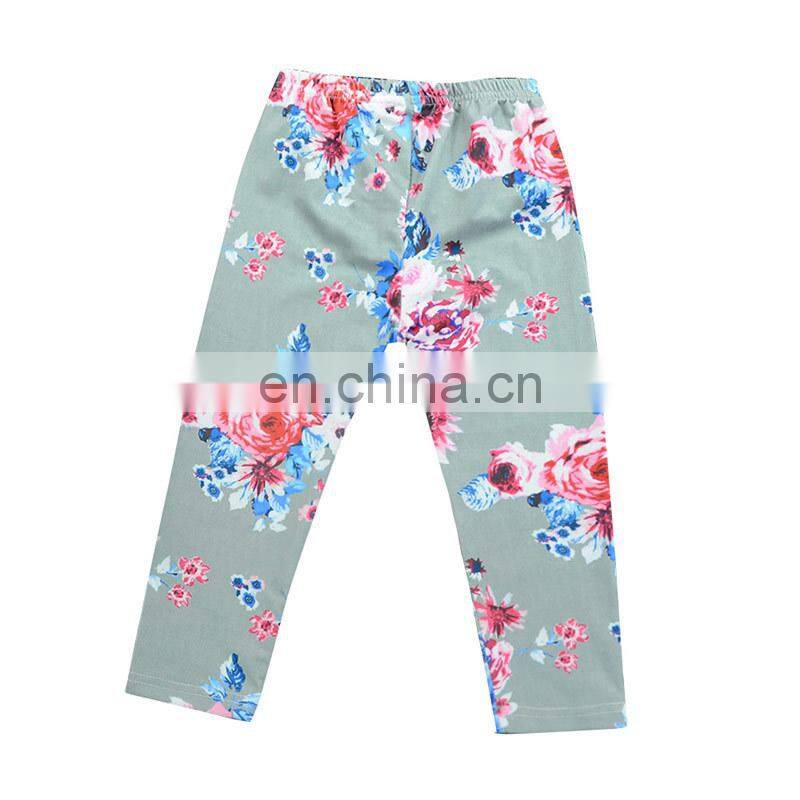Wholesale Baby Girl Sets Fahion Design Pink Floral Ruffle Kids Girl Boutique Outfits
