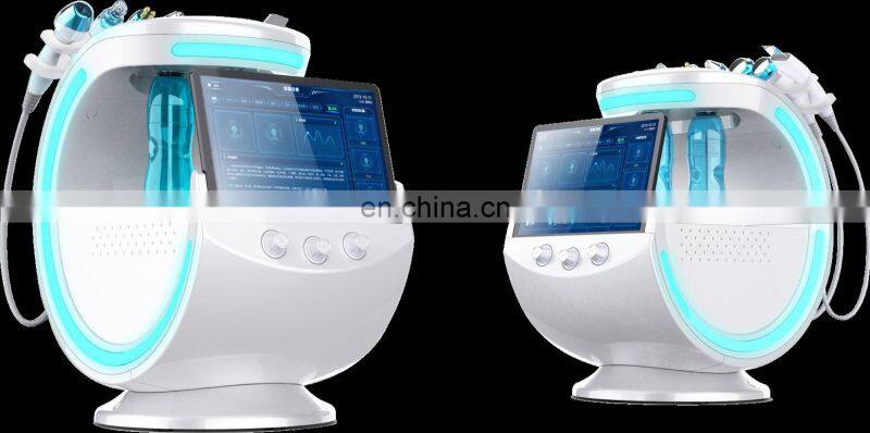 Intelligent Ice Blue Advanced Skin Analyzer RF Head With Mobile App Connection Facial Machine for skin management