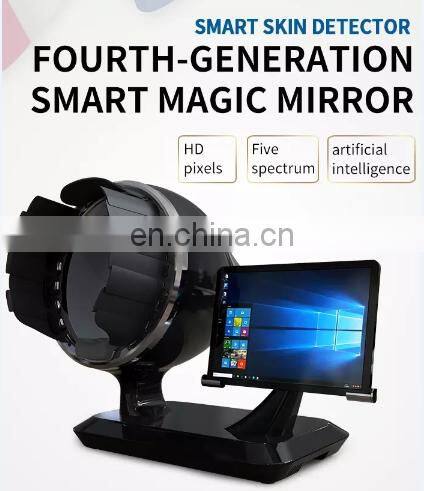 Portable Skin analyzer RGB/UV/polarised light with tablet skin scan system machine for salon use