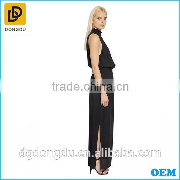 Factory wholesale OEM design summer ladies formal maxi rayon dress 2016