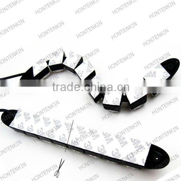 100% waterproof bendable lights 0.5w / led Flexible DRL Daytime Running Light Fog Warning Lamp eagle eyes auto lamps