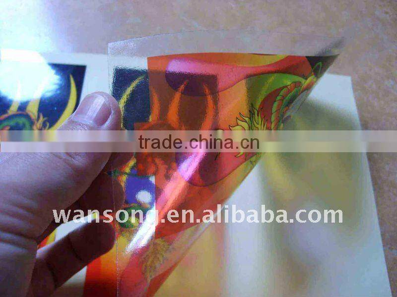 Customized size and design roll self-adhesive PVC label