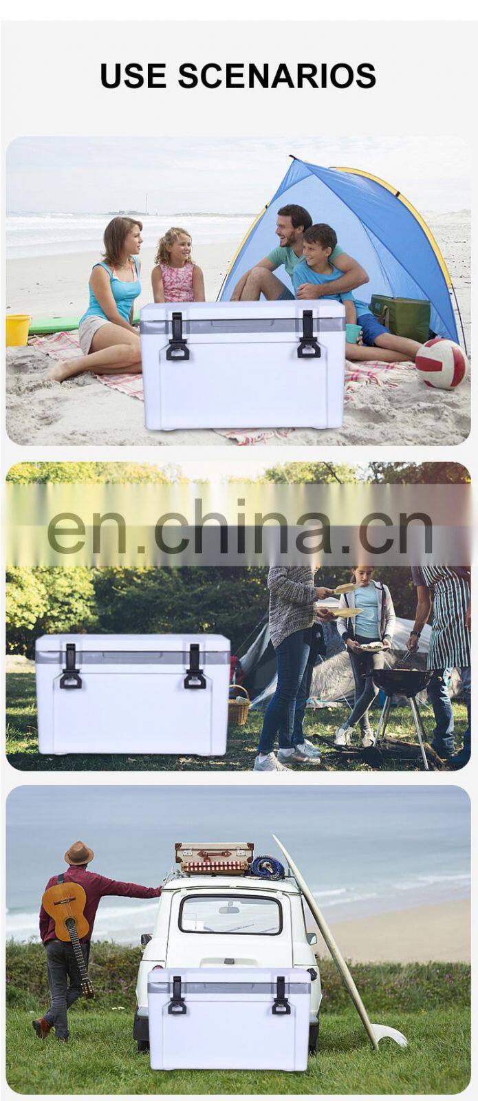 GINT 50L New Design Long Time Insulated PP Plastic Outdoor Injection Cooler Box