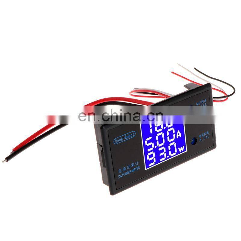 DC 0-100V 10A 1000W LCD Digital Voltmeter Ammeter Wattmeter Voltage Current Power Meter Volt Detector Tester Monitor 12V 24V 36V