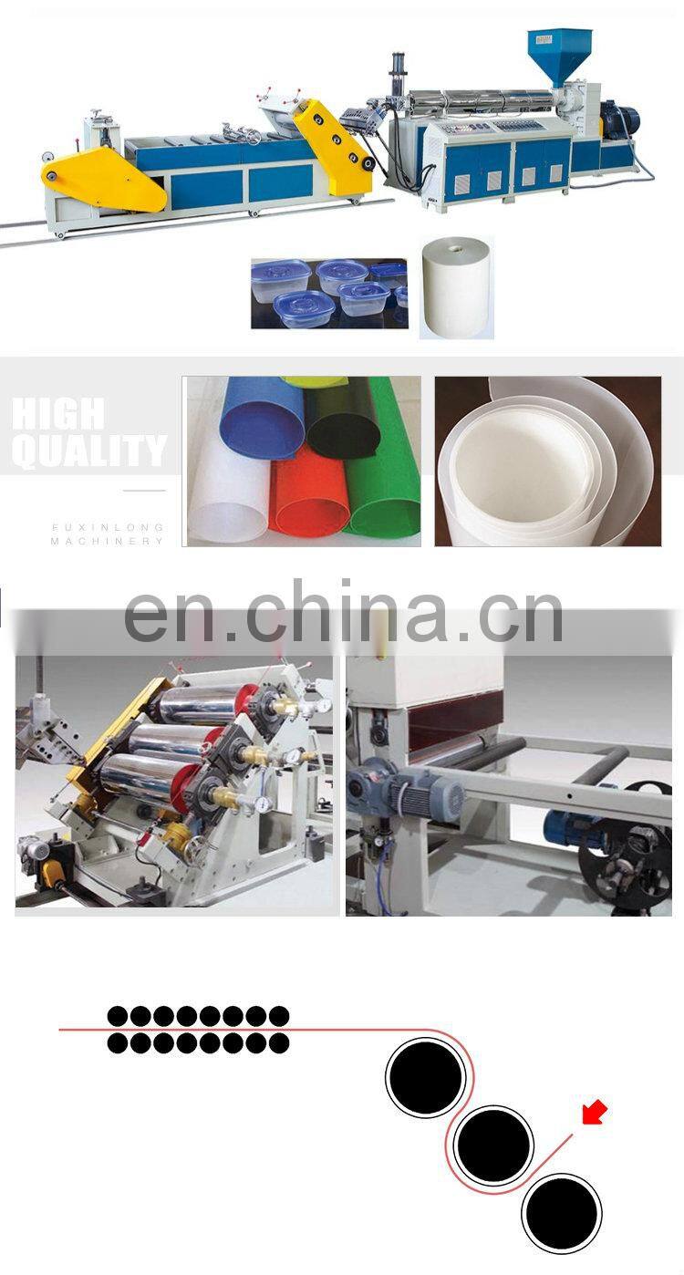 FJL -PC-115-C Diagonal and Horizontal Mono-layer sheet extrusion line