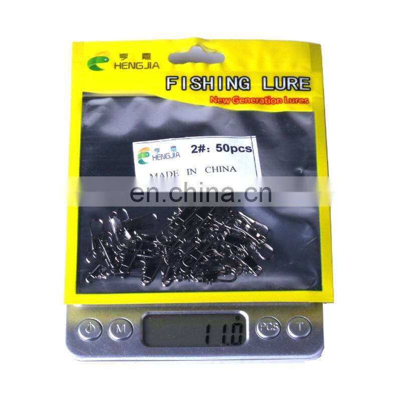 50pcs/bag Metal pin Lure fishing Buckle Tackle Accessories B Type Fishing pin