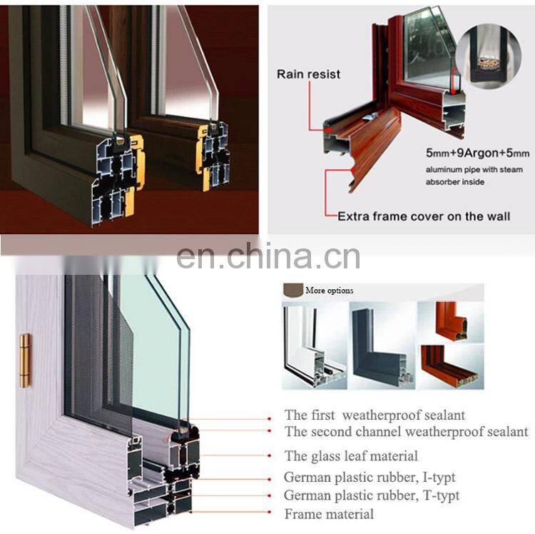 Cheap pvc aluminum glass bifold passive window door