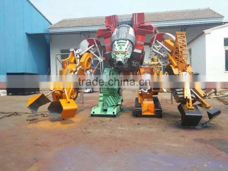 Ironhide large outdoor sculpture cartoon figure iron man sculpture for public plaza exhibition celebration
