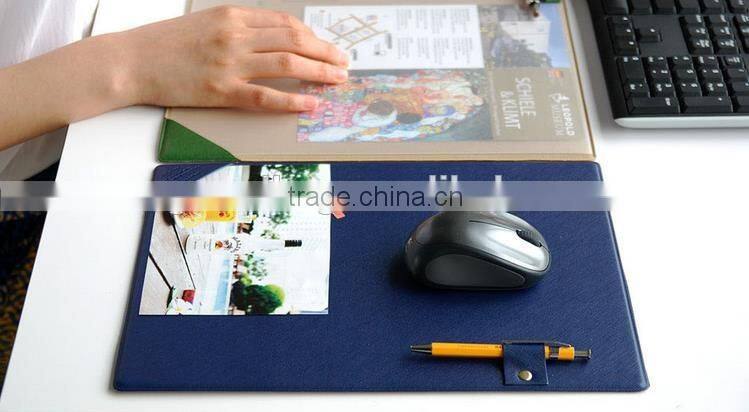 2016 new design custom saffiano leather mouse mat mouse pad mousepad