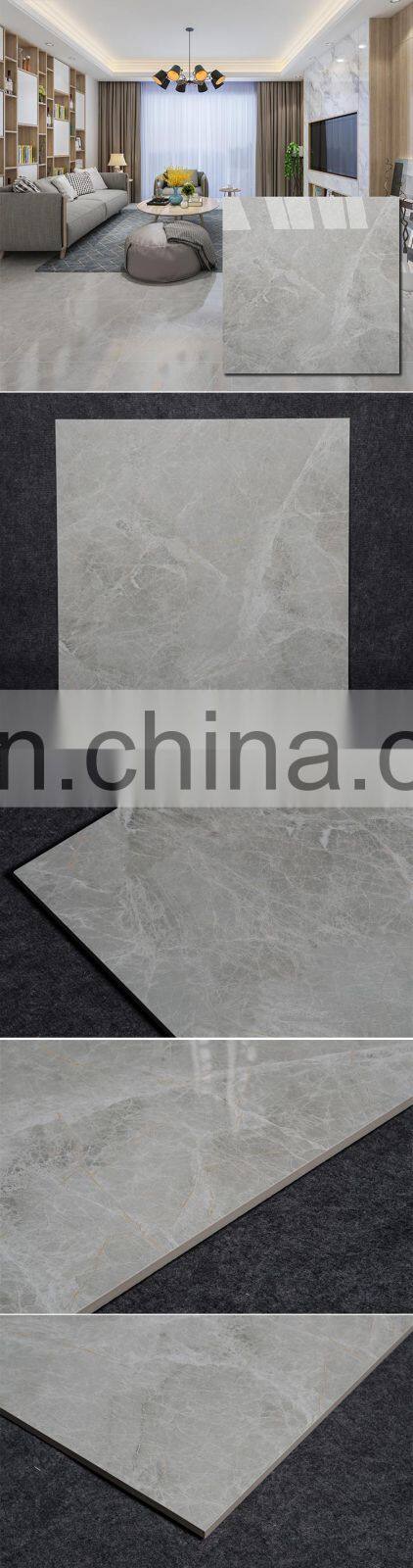 Building material thick porcelain light grey floor tile