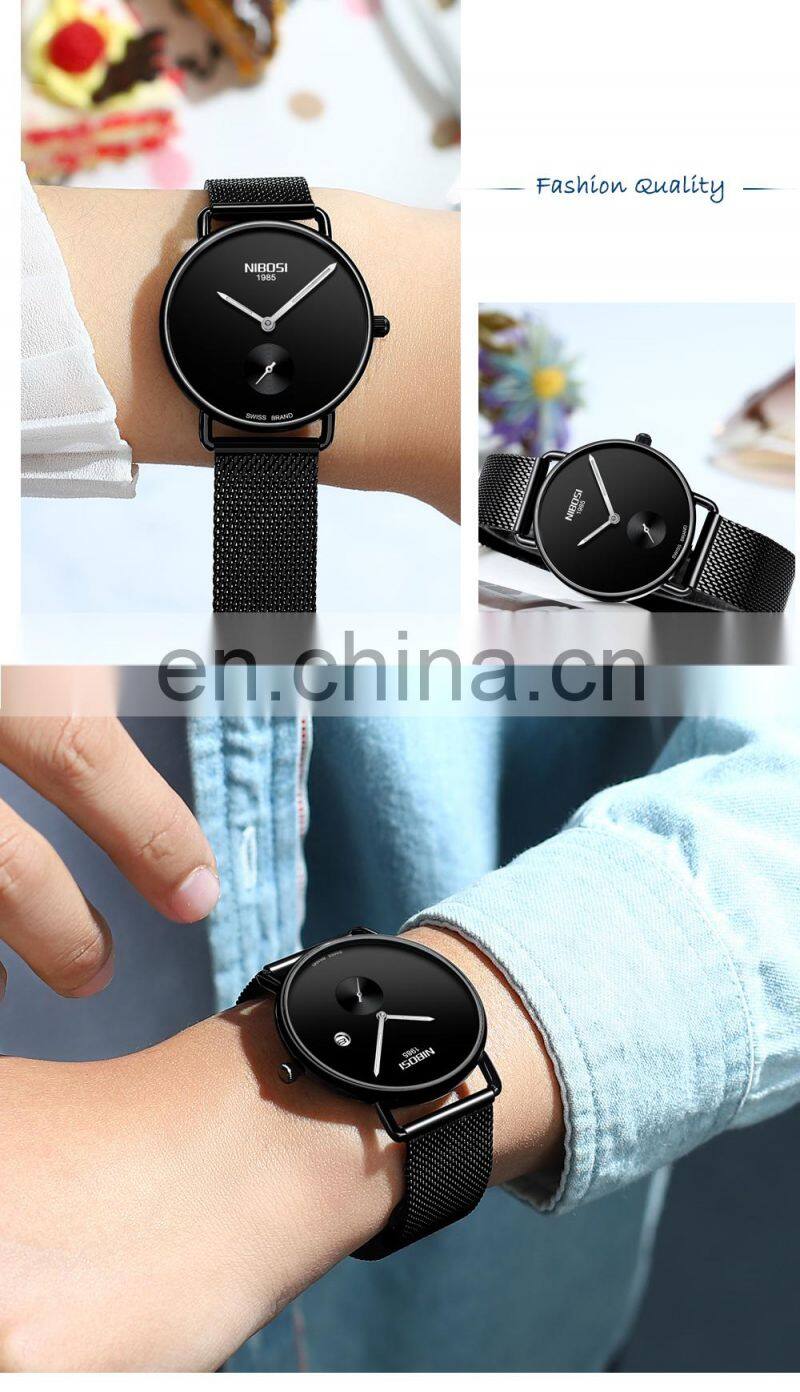 NIBOSI Brand Luxury Lover Watch Pair Waterproof Men Women Couple Watch Quartz Wristwatch Male Female Bracelet Relogio Masculino