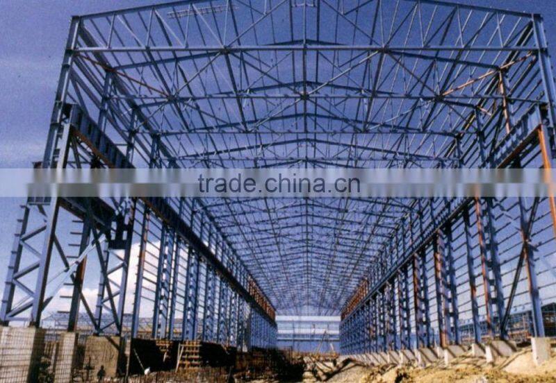 Large span steel space frame warehouse