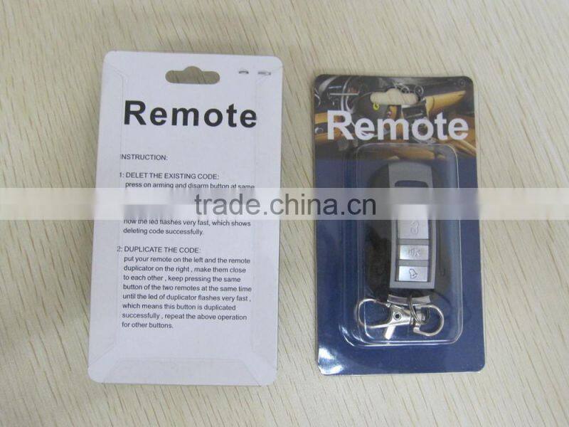 Low price universal Rf 433mhz duplicate remote control with blue light