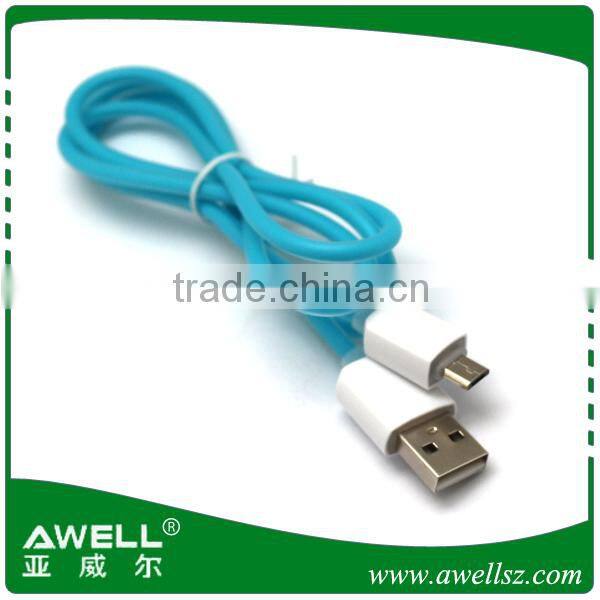 hot selling colorful flowing 5pin micro usb cable