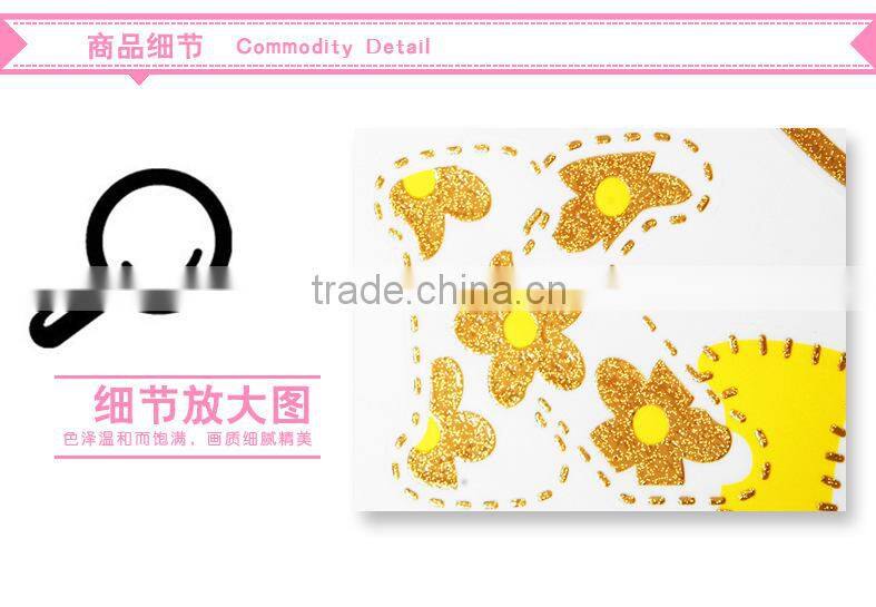 removable glitter hello kitty room decoration stickers