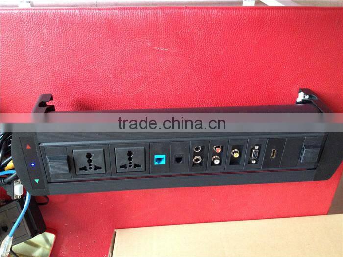 CE Approved Hidden Professional Black/Silver Electric Flip Socket