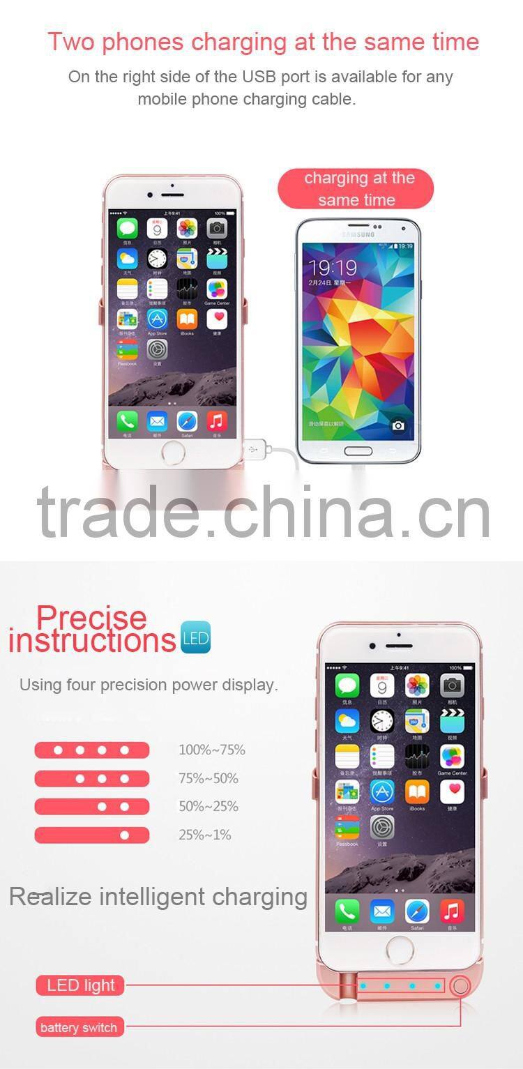 smartphone power bank battery charger for phone case one plus one power case external battery case for iphone 6
