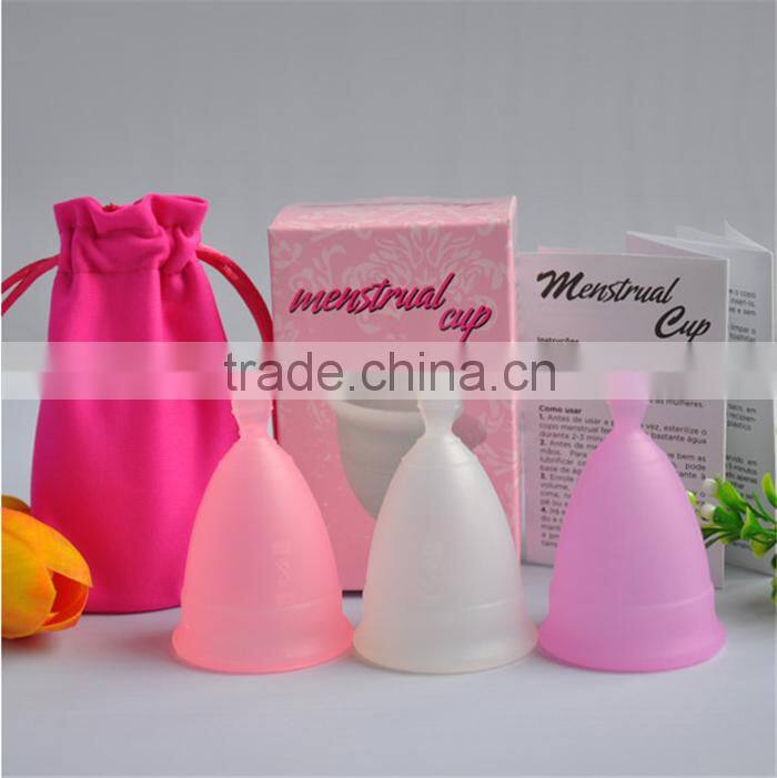 menstrual cup 100% ecological + Silicone sterilizer cup for microwave