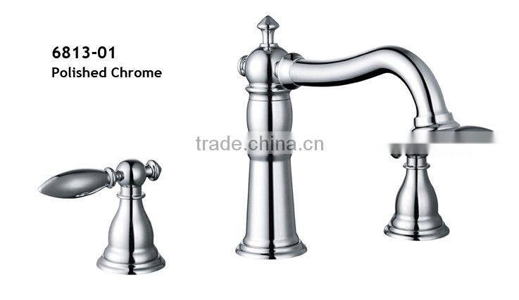 Double Lever Wide Spread Lavatory Faucet