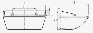 Euro bucket for elevator