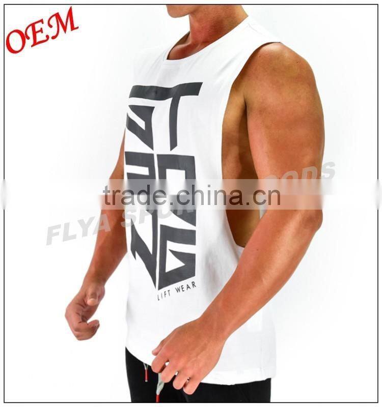 2016 Newest style men sleeveless t shirts running wear men fitness tank tops