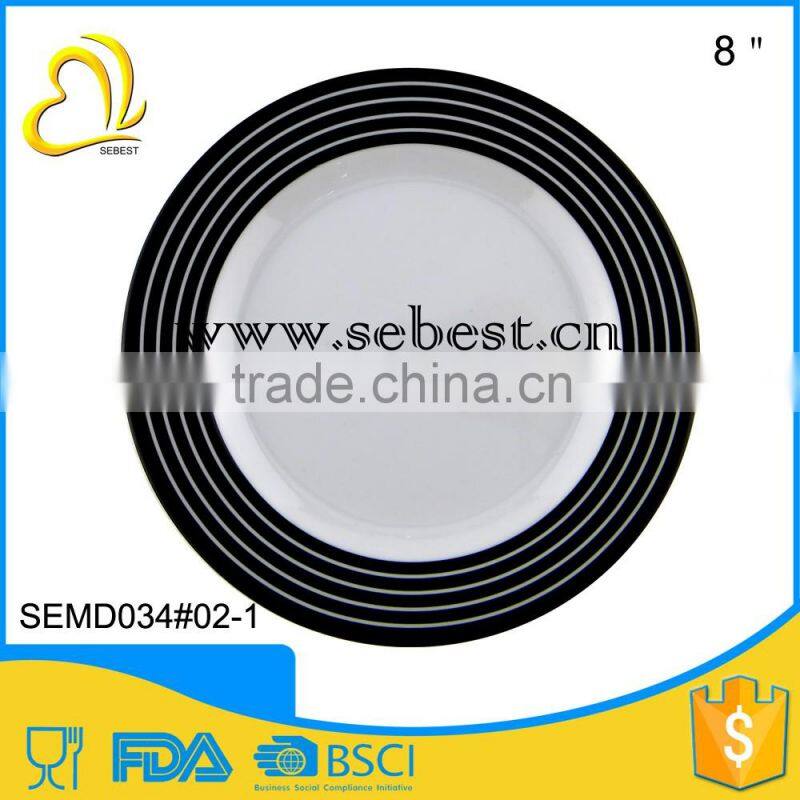 best selling tableware products line design 8" melamine dinner plate