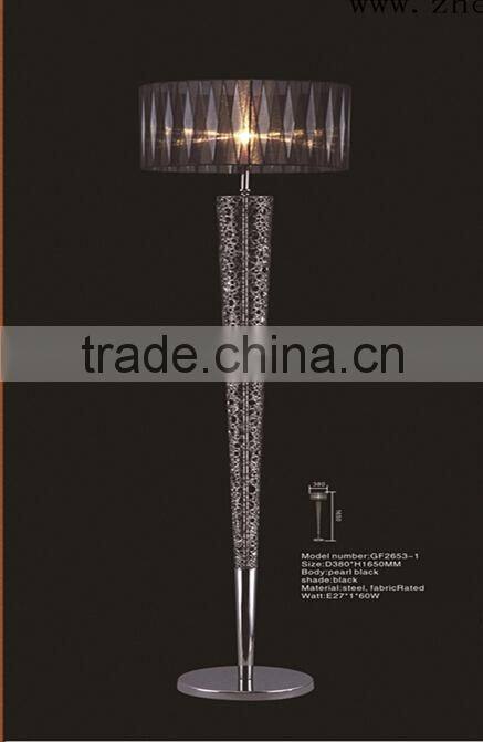 pearl black metal led table decoration lamp