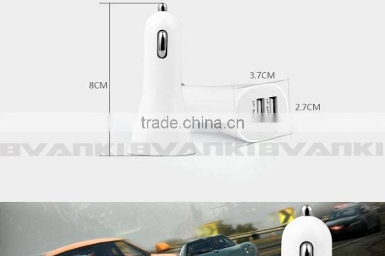 5V 2A 2ports latest Unique design dual function USB car charger with car battery tester CE approved usb car charger