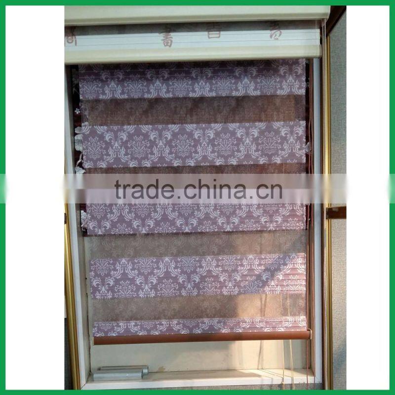 polyester fabric sun shading roller blind and shades zebra folded blinds