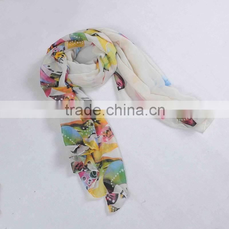 New fashion 2016 polyester russian women scarf and shawl wholesale