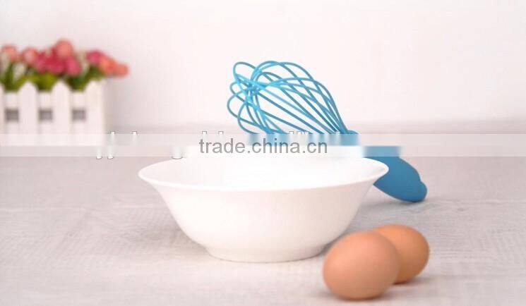 Hot sale colorful silicone whisk Silicone Kitchen Utensils for Blending, Whisking, Beating & Stirring