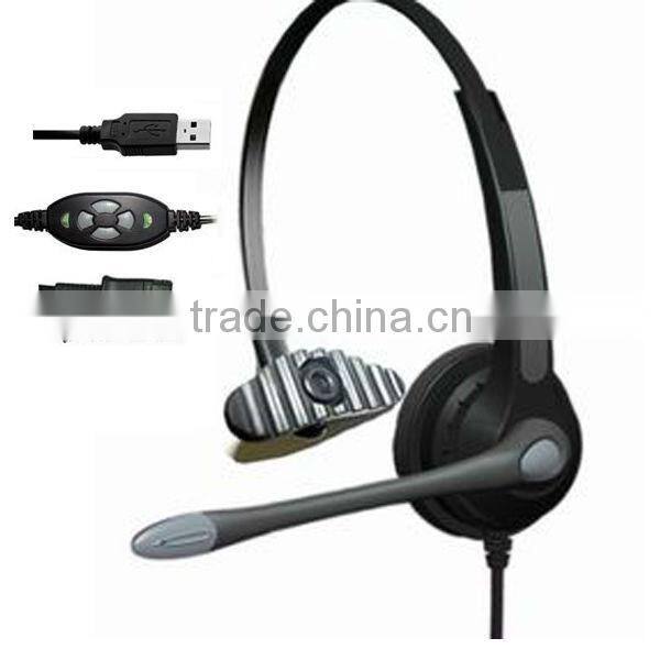 Super Pro call center usb headphone with microphone and volume HSM-900NPQDUSBC
