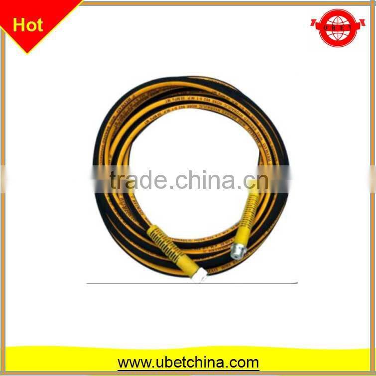 DN 10 High pressure wire braided rubber hose with linon surface for washing / cleaning machine price