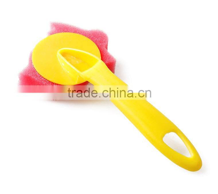 6 pcs/set Plastic Handle Animal Shape Sponge Brush In Art