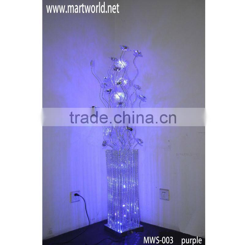 2016 Beautiful shinning light column for event,party&wedding;Hot sale crystal LED pillar wedding decoration(MWS-003)